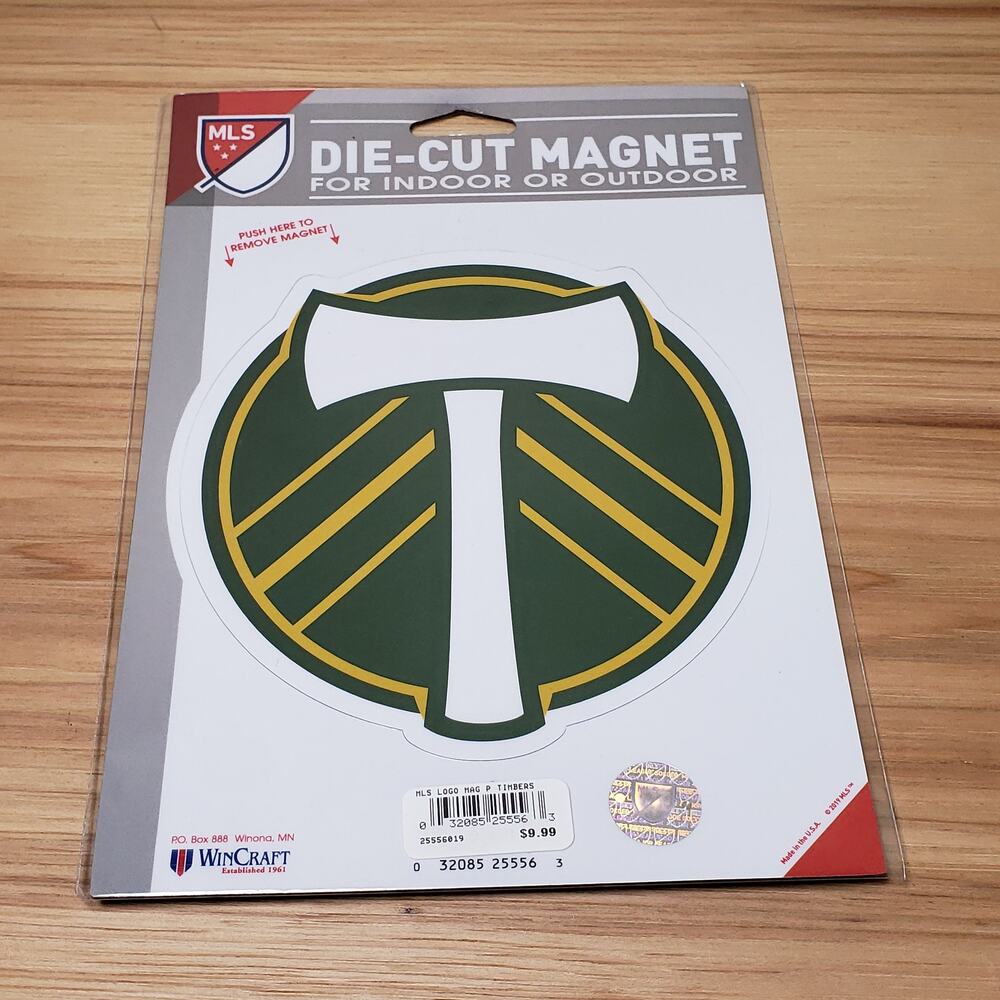 MLS Portland Timbers Soccer League Die Cut Large Magnet‎ Indoor Outdoor Gift New